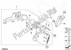 Mounting parts for bench seat