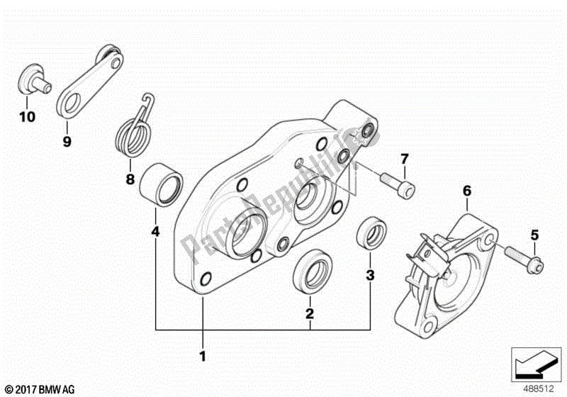 Todas las partes para Cubierta De La Caja De Control De Cambios de BMW K 1200 GT 44 2006 - 2008