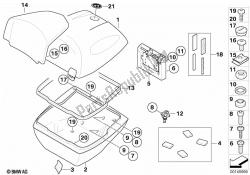 peças individuais para top case 49l