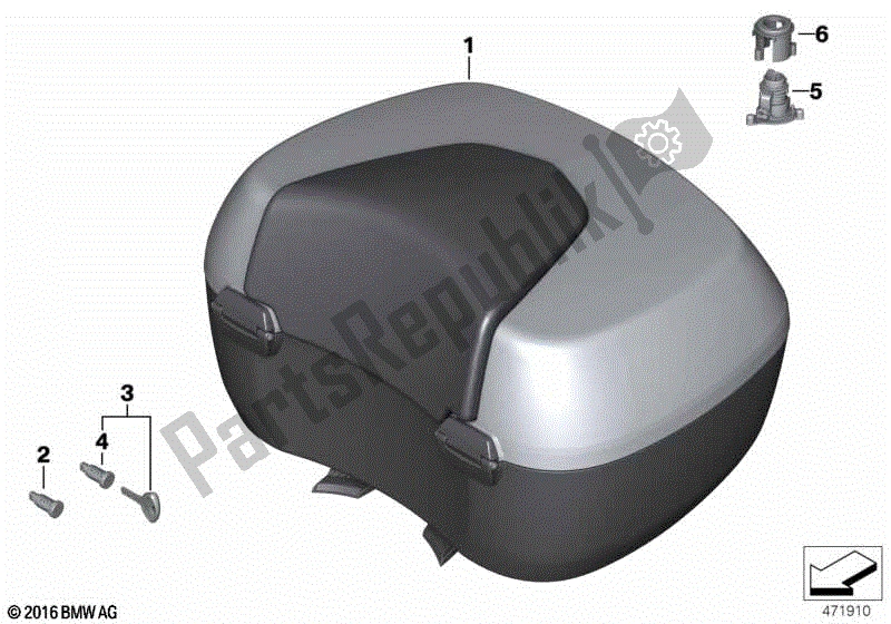 Todas las partes para Baúl 49l de BMW K 1200 GT 44 2006 - 2008