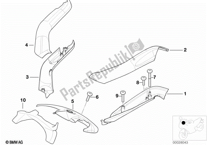 Todas las partes para Funda, Manillar de BMW K 1200 LT  89V3 1998 - 2004