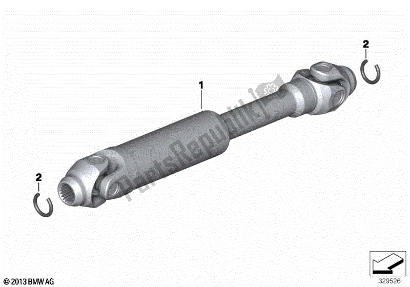 Todas las partes para Eje De Accionamiento de BMW K 1200 LT  89V3 1998 - 2004