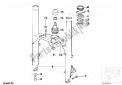 Fork slider/lower fork bridge