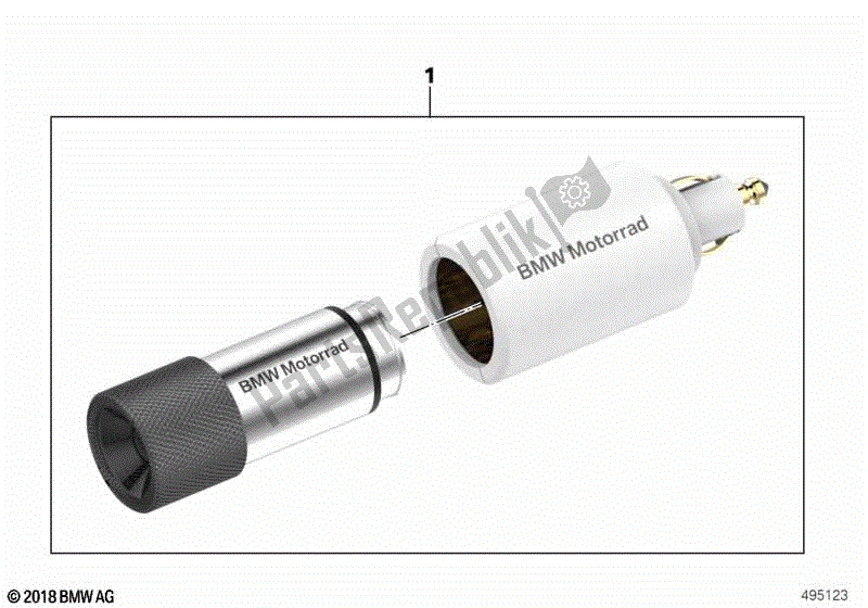 Todas las partes para Linterna Led de BMW K 1200 LT  89V3 1998 - 2004