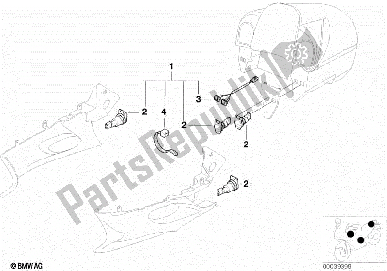 Toutes les pièces pour le Prise Enfichable du BMW K 1200 LT  89V3 1998 - 2004