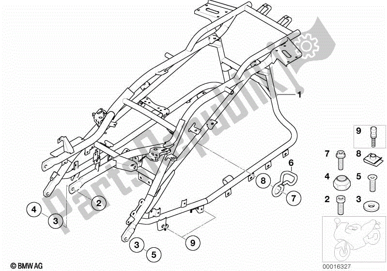 Todas las partes para Marco Trasero de BMW K 1200 LT  89V3 1998 - 2004