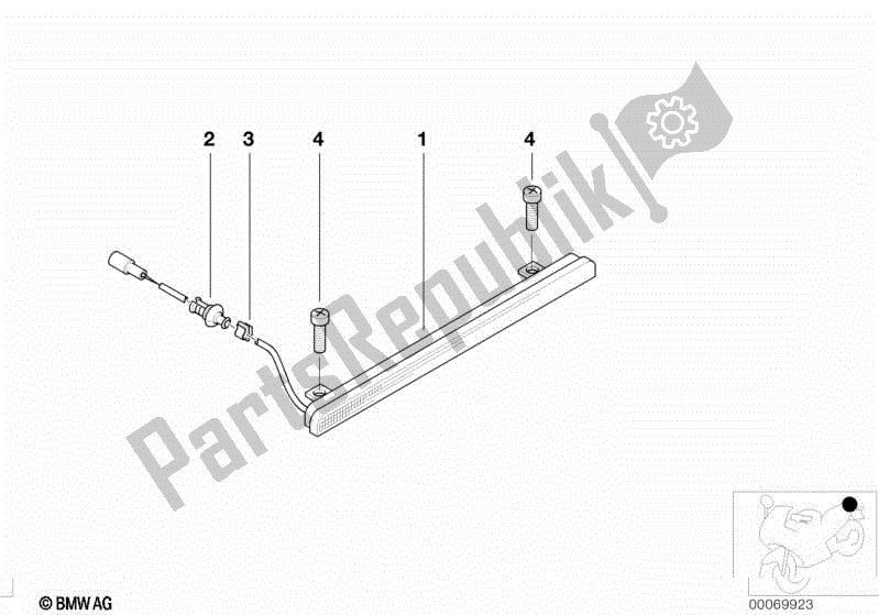 Todas las partes para Luz De Freno Adicional de BMW K 1200 LT  89V3 2005 - 2009