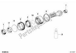 Bevel gear and spacer rings