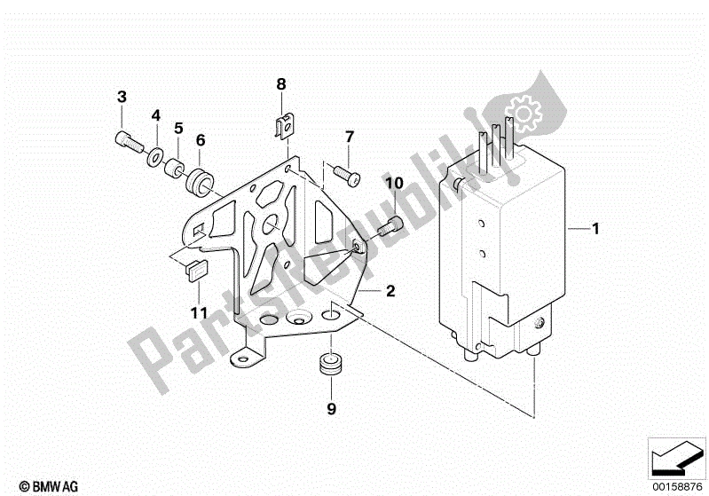 Todas las partes para Inversor De La Unidad De Control de BMW K 1200 LT  89V3 2005 - 2009