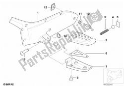 Footpeg plate/Rear footpeg