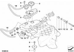 Fuel tank mounting parts