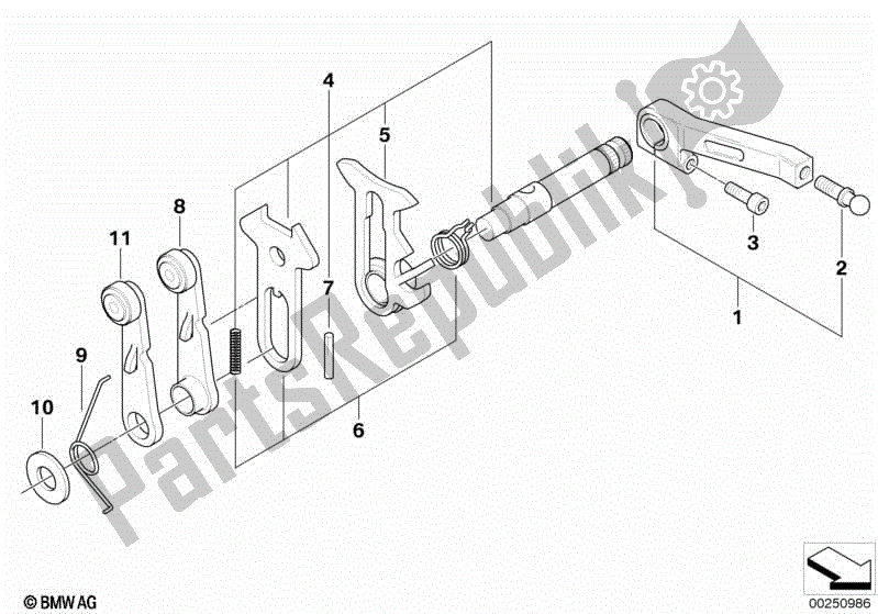 Todas las partes para Piezas De Cambio De Marchas De Transmisión de BMW K 1200 LT  89V3 2005 - 2009