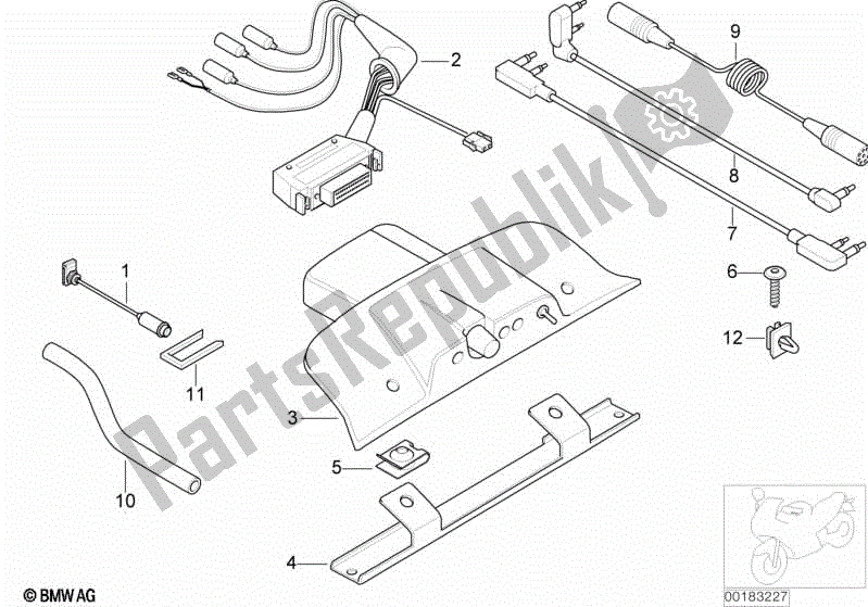 Todas las partes para Voz. Intercomunicador Cd Radio de BMW K 1200 LT  89V3 2005 - 2009