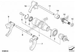 6-speed transmission shift components