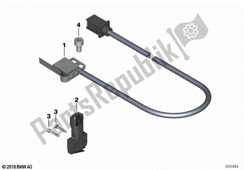 Todas las partes para Interruptor De Luz De Freno Freno De Pie de BMW K 1200R 43 2005 - 2008