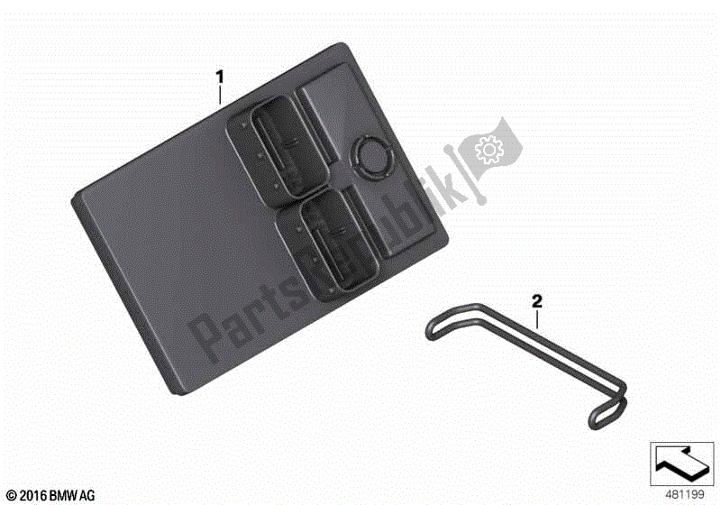 Todas las partes para Electrónica Del Chasis Central de BMW K 1200R 43 2005 - 2008