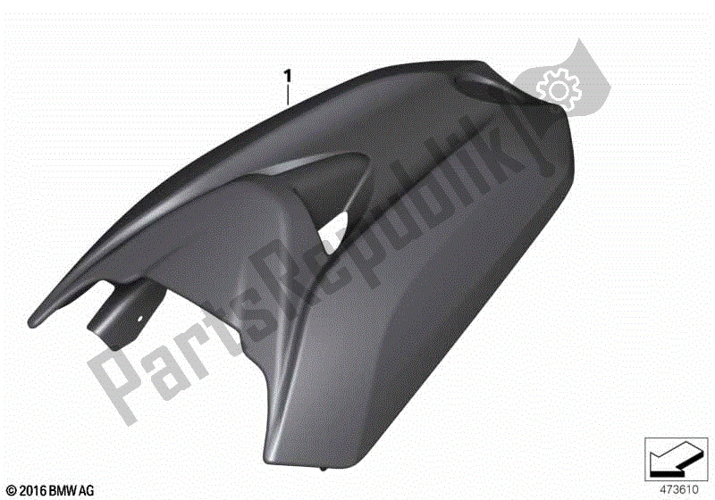 Todas las partes para Cubierta De Carbono Hp Para Asiento de BMW K 1200R 43 2005 - 2008