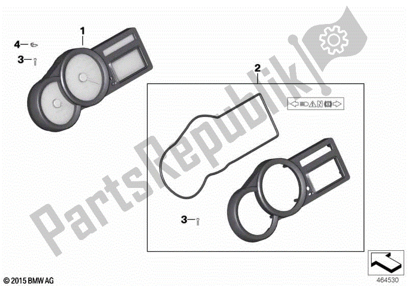Todas las partes para Combinación De Instrumentos de BMW K 1200R 43 2005 - 2008