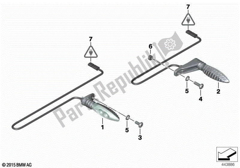 Todas las partes para Indicador De Giro Led de BMW K 1200R 43 2005 - 2008