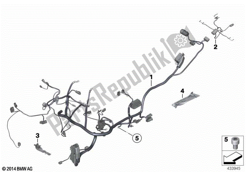 Todas las partes para Arnés Principal / Arnés Trasero de BMW K 1200R 43 2005 - 2008