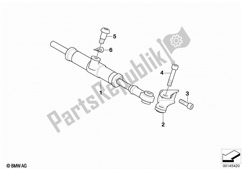 Todas las partes para Amortiguador De Dirección de BMW K 1200R 43 2005 - 2008