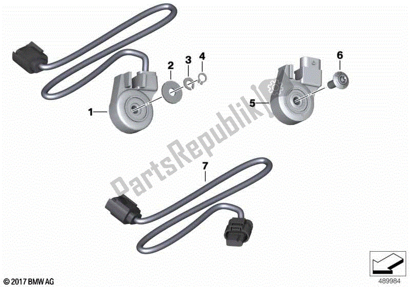 Todas las partes para Interruptor, Pie De Apoyo de BMW K 1200R 43 2005 - 2008