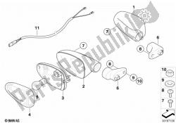 luces indicadoras de dirección blancas