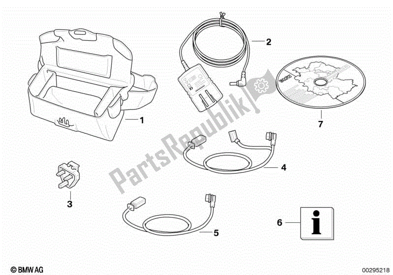 Todas las partes para Accesorios Bmw Navigator Ii de BMW K 1200R Sport 43 2006 - 2007