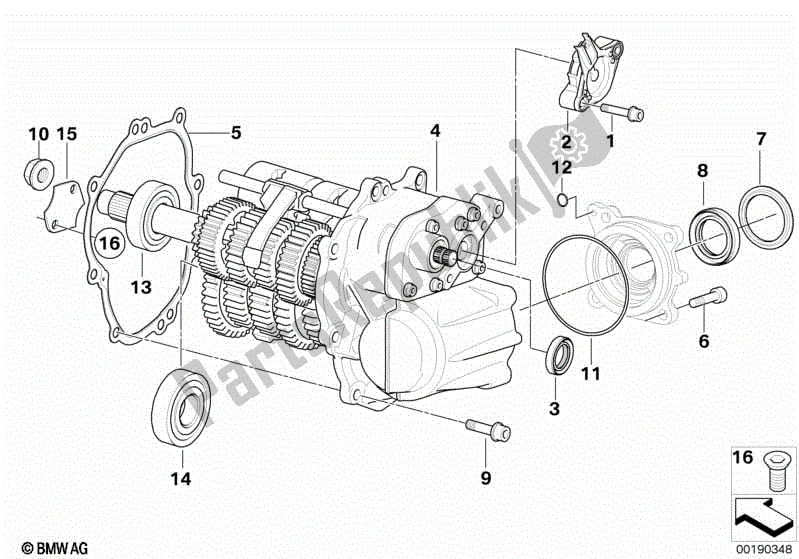 Todas las partes para Transmisión Manual de BMW K 1200R Sport 43 2006 - 2007