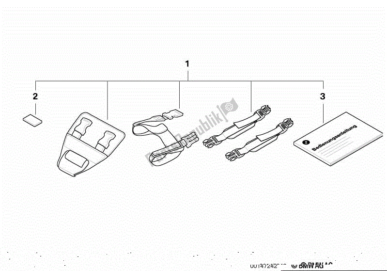 Todas las partes para Piezas De Montaje F Bolsa De Depósito de BMW K 1200R Sport 43 2006 - 2007