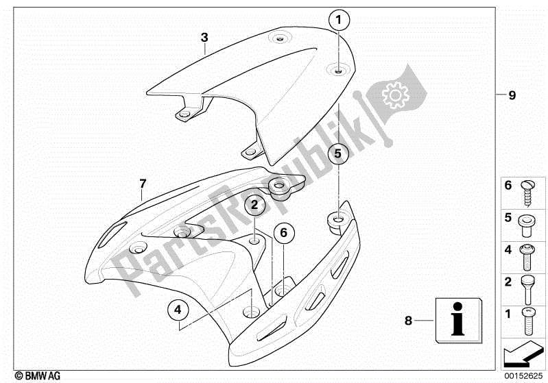 Todas las partes para Piezas De Montaje, Parrilla Portaequipajes de BMW K 1200R Sport 43 2006 - 2007