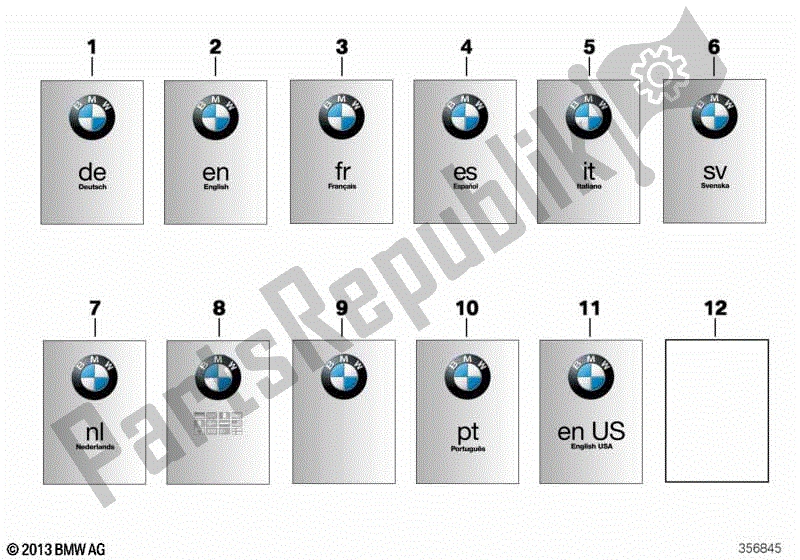 Todas las partes para Manual Del Propietario de BMW K 1200R Sport 43 2006 - 2007