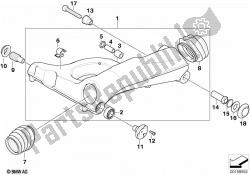 Rear wheel swinging arm