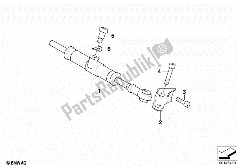 Todas las partes para Amortiguador De Dirección de BMW K 1200R Sport 43 2006 - 2007