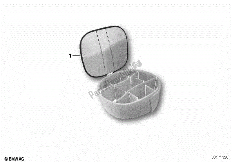 Todas las partes para Inserto Vario, Alforja Sobre Depósito de BMW K 1200R Sport 43 2006 - 2007