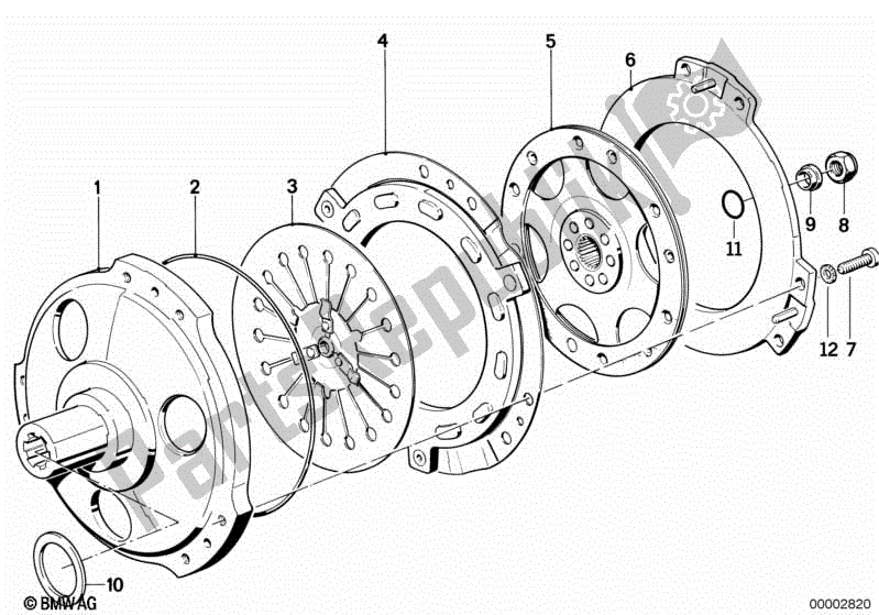 Todas las partes para Embrague - Piezas Individuales de BMW K 1200 RS  89V3 1996 - 2001