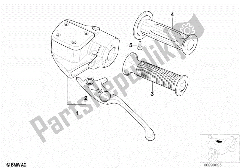 Todas las partes para Conjunto De Control De Embrague de BMW K 1200 RS  89V3 1996 - 2001