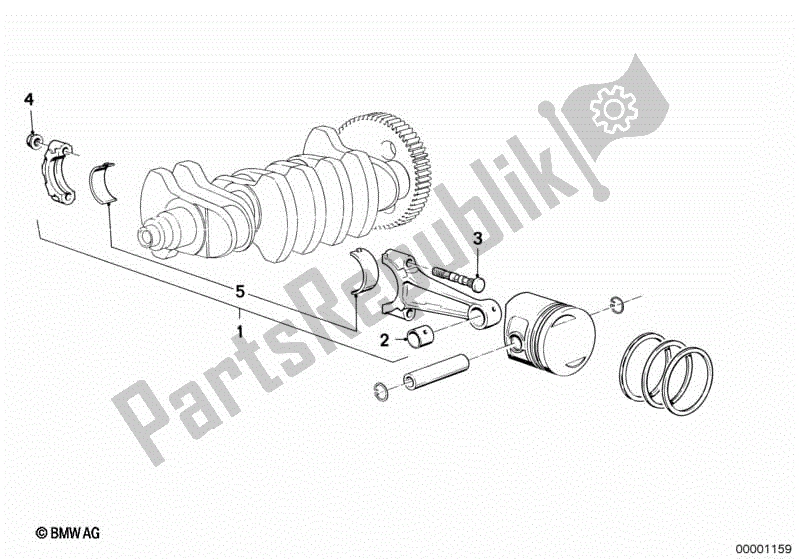 Todas las partes para Cojinete De Biela / Biela de BMW K 1200 RS  89V3 1996 - 2001