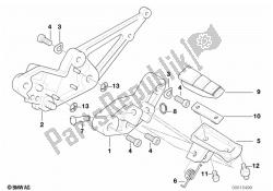 placa de footpeg / footpeg frontal