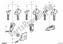 Lock cylinder/key/code