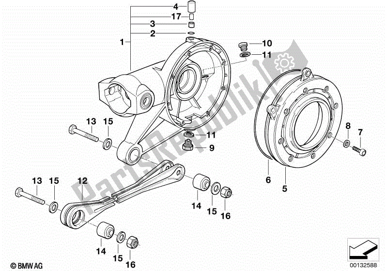 Todas las partes para Piezas De Transmisión Del Eje Trasero de BMW K 1200 RS  89V3 1996 - 2001