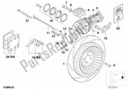 Rear wheel brake/ABS