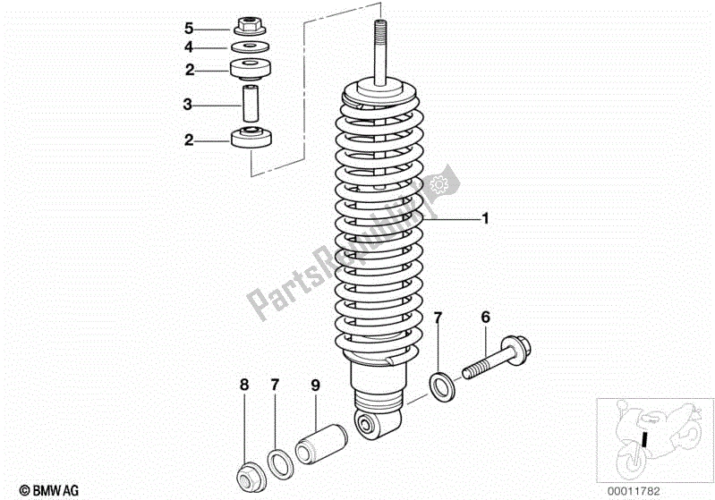 Todas las partes para Puntal De Resorte, Delantero de BMW K 1200 RS  89V3 1996 - 2001