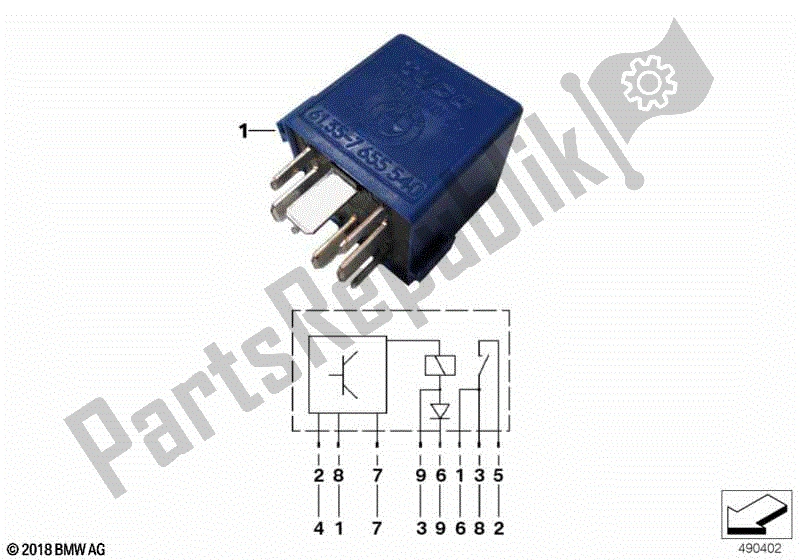 Todas las partes para Módulo De Arranque de BMW K 1200 RS  89V3 1996 - 2001