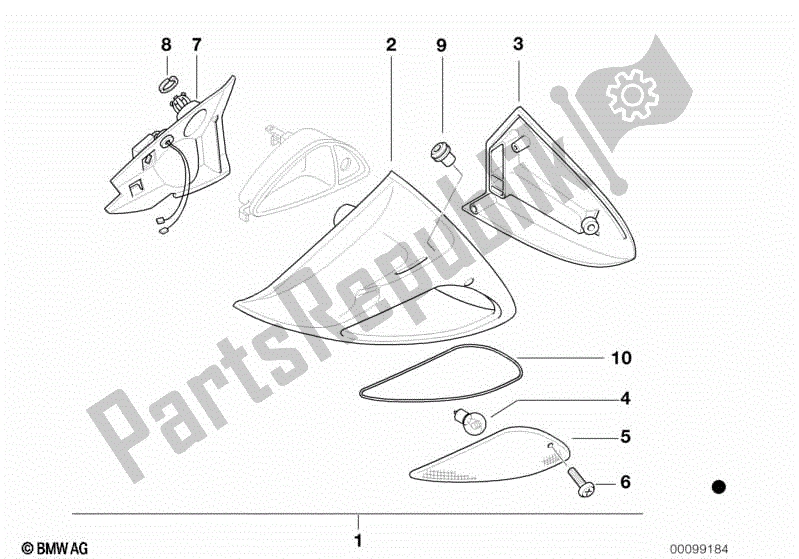 Todas las partes para Indicador De Giro de BMW K 1200 RS  89V3 1996 - 2001