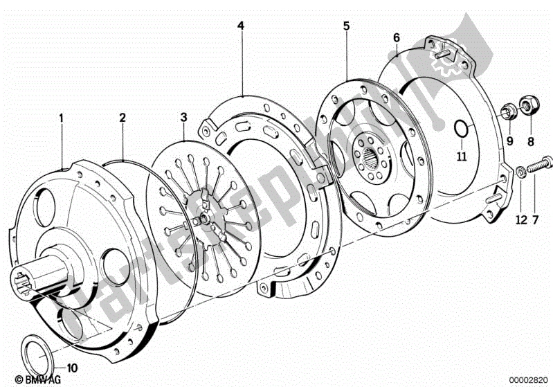 Todas las partes para Embrague - Piezas Individuales de BMW K 1200 RS 41 2001 - 2004