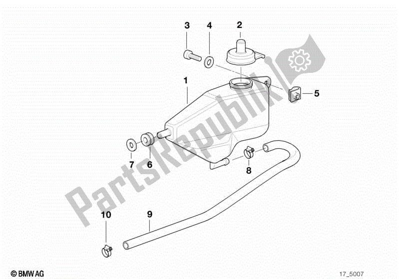 Todas las partes para Tanque De Expansión de BMW K 1200 RS 41 2001 - 2004