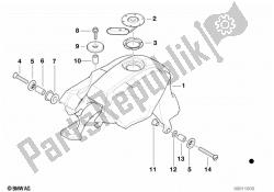 peças de montagem do tanque de combustível