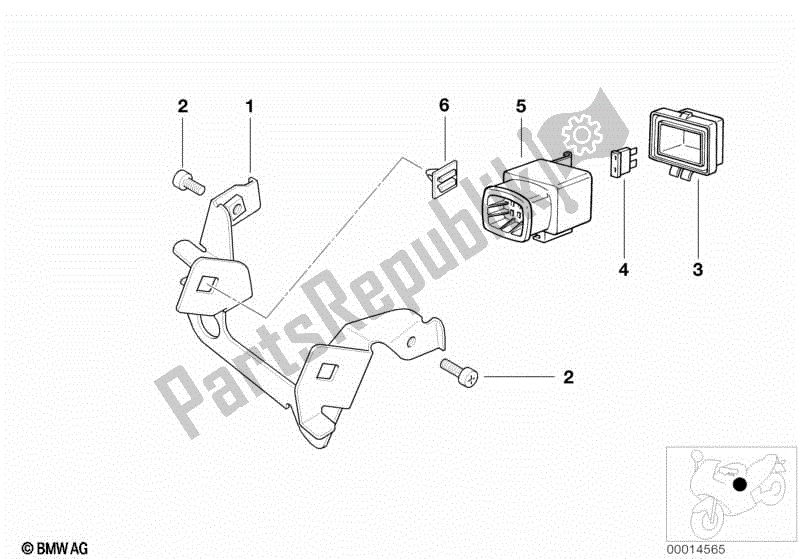 Todas las partes para Caja De Fusibles de BMW K 1200 RS 41 2001 - 2004