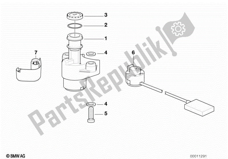 Todas las partes para Interruptor De Encendido / Luz de BMW K 1200 RS 41 2001 - 2004